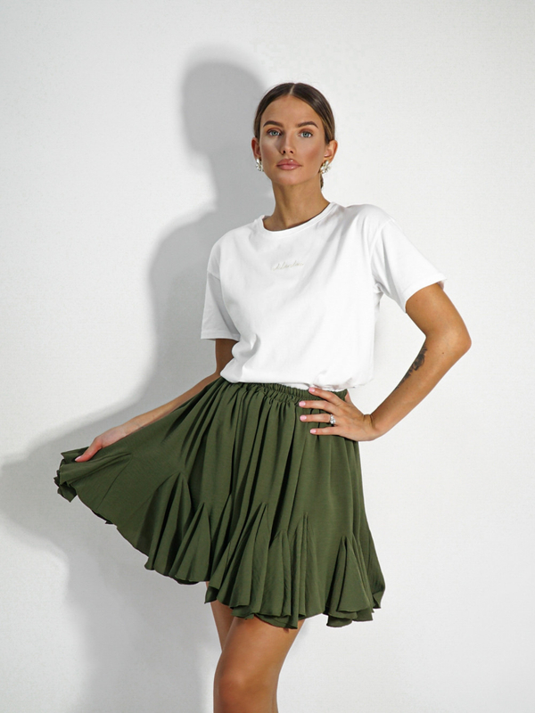 CLOCHE skirt dark green
