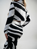 Komplet ZEBRA biało-czarny