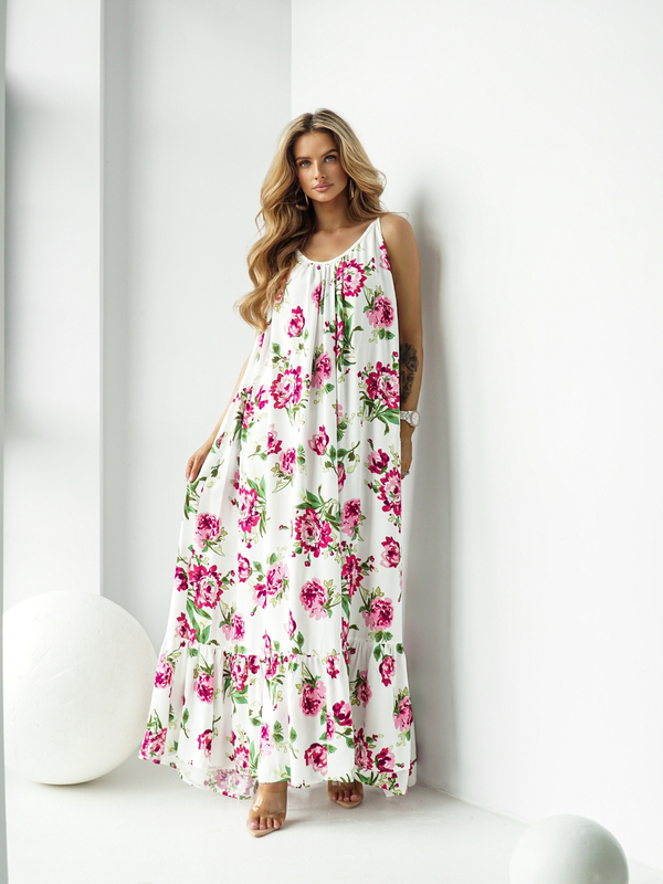 GYPSY white floral dress
