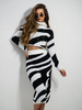 Komplet ZEBRA biało-czarny
