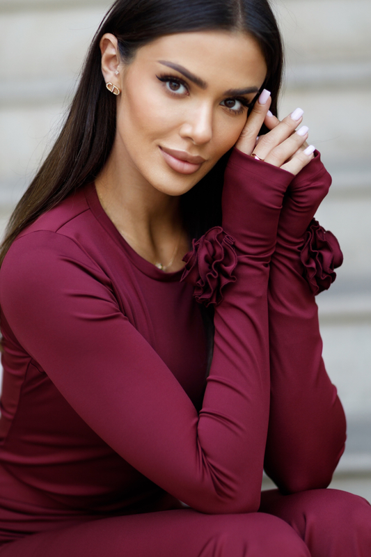 Bluzka AMBER bordowa