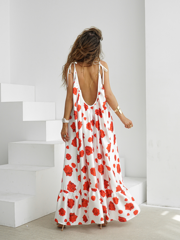 GYPSY dress white roses