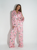Christmas pajamas SANTA pink