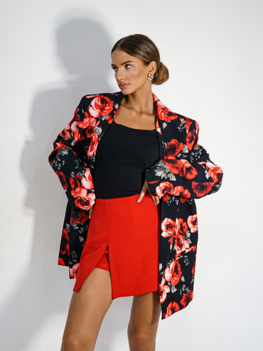 FIORE skirt-shorts red