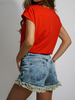 V-NECK T-shirt red