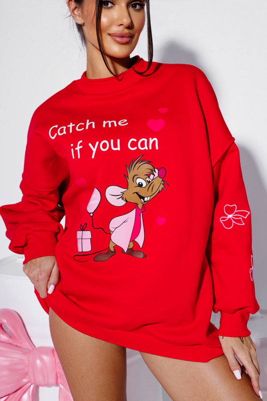 Sweatshirt CATCH ME red
