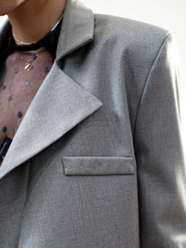 BEYONCE grey suit