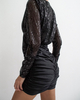 DRAP SHINE dress black
