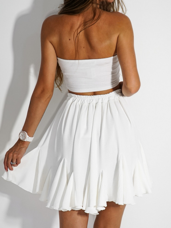 CLOCHE skirt white