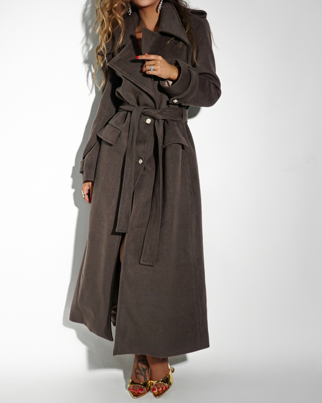 Płaszcz LE LONG brązowy