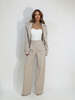 HEELS UP pants beige stripes 