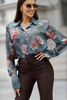 CAMILLA green shirt with flowers