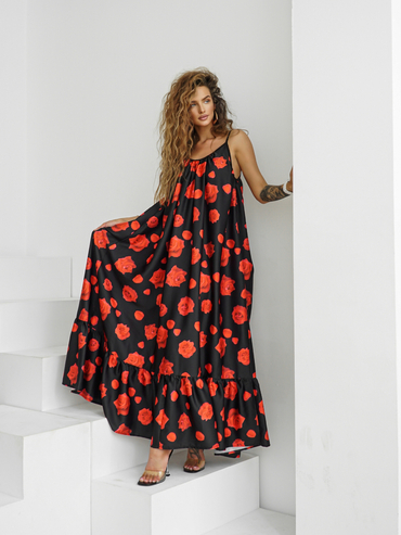 GYPSY dress black roses
