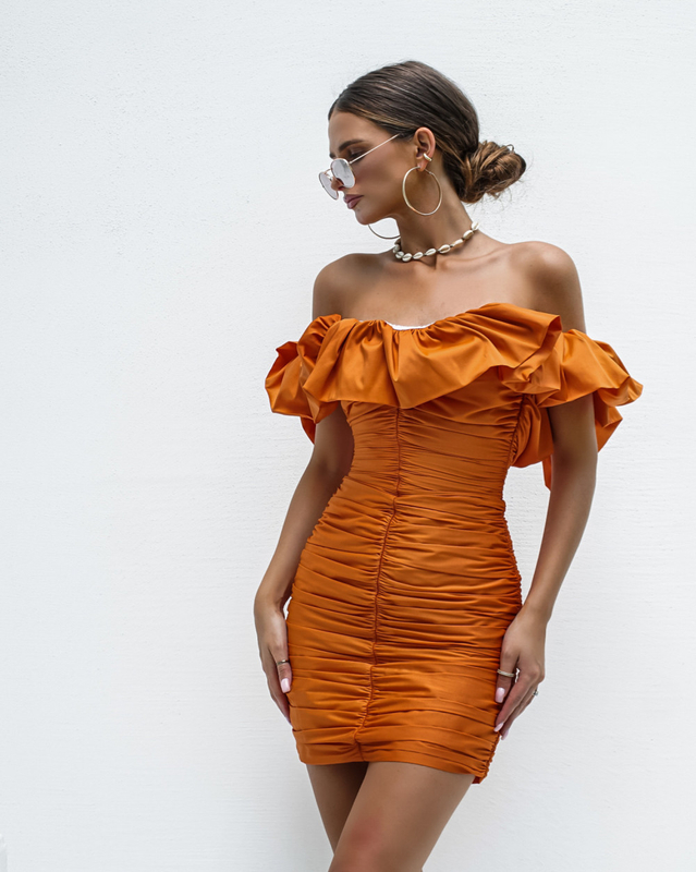 LETA orange dress