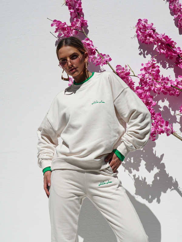 Dres POLI beżowo-zielony