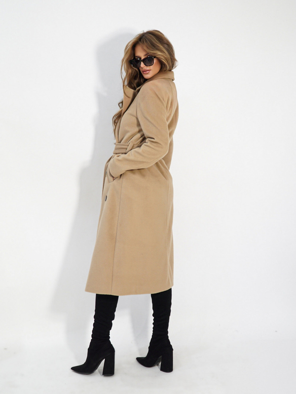 ON THE WAY camel coat