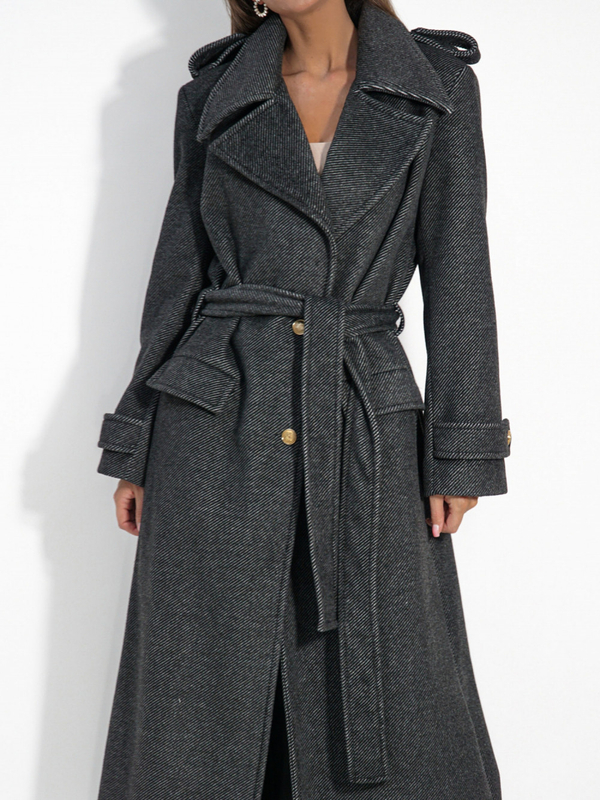 LE LONG coat graphite