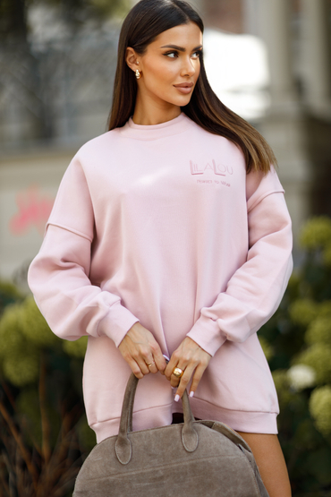 Bluza LUCKY brudny róż
