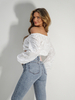 PRIME spangled blouse white