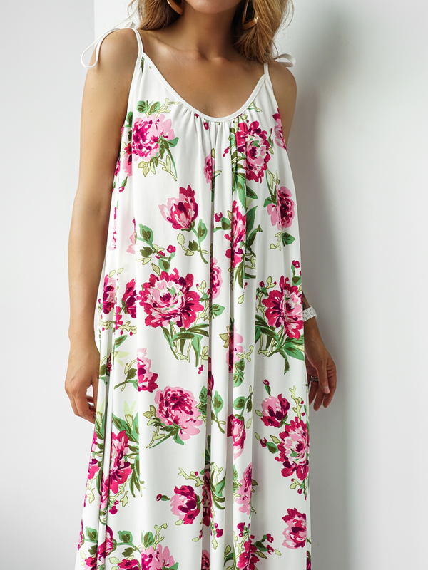 GYPSY white floral dress