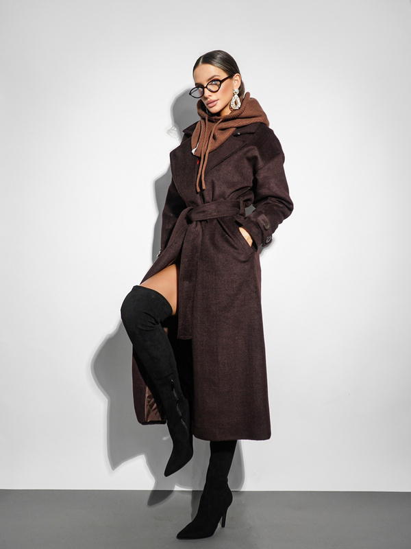 Płaszcz CITY brązowy