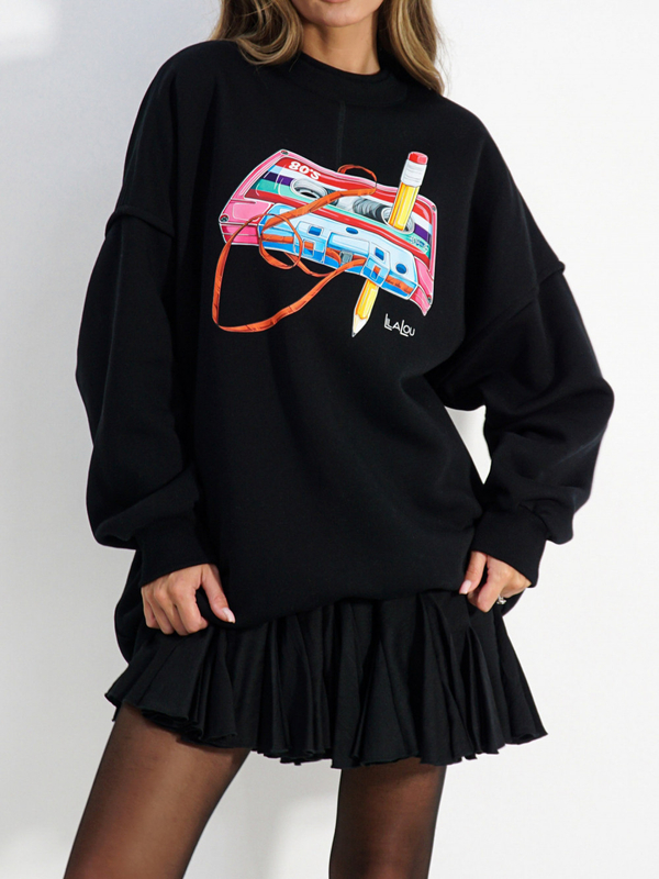 CASETTE sweatshirt black