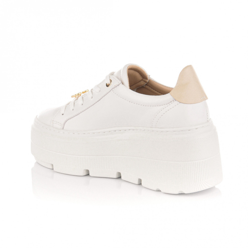 LILA LOU white sneakers with embellishment