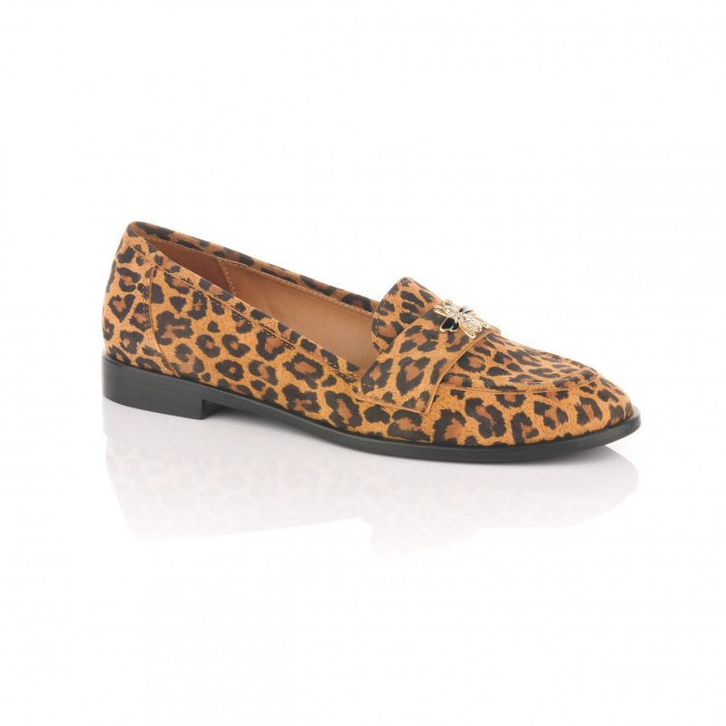 LILA LOU camouflage moccasins