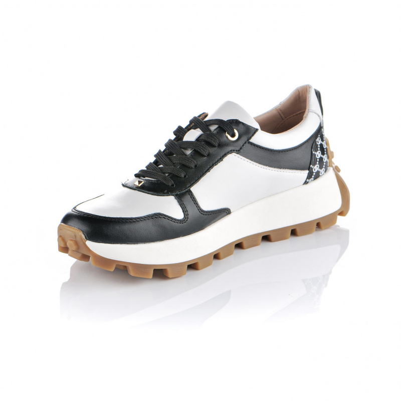 LILA LOU white and black sneakers