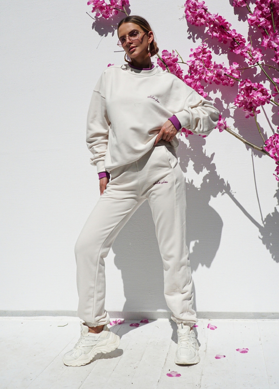POLI tracksuit beige and purple