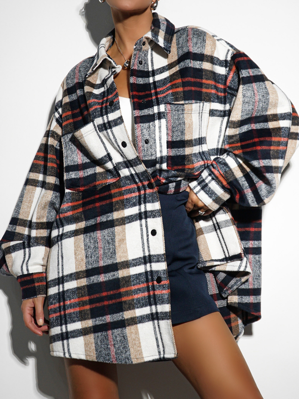 Koszula flanelowa LORENA granatowa PREORDER