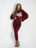 HYPNOTIZED ME leggings maroon