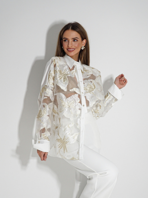CUBA LIBRE white and gold shirt
