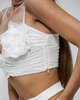 Rose top white