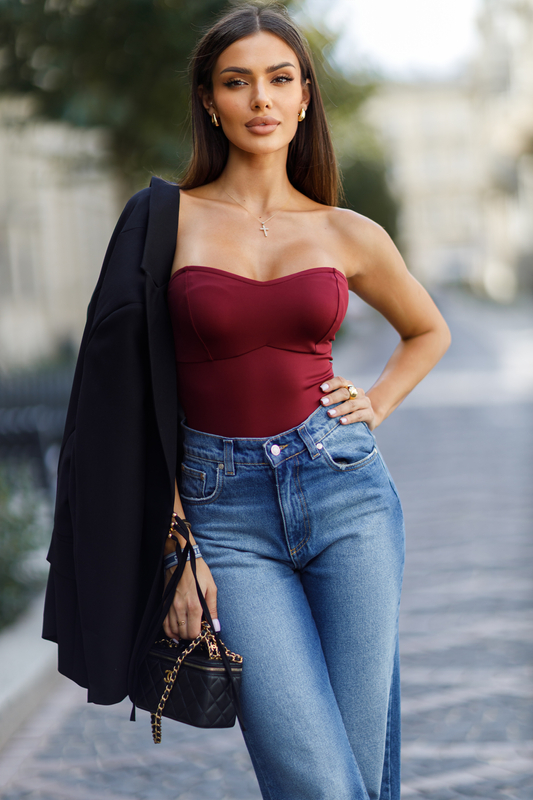 Body ALISSIA bordowe