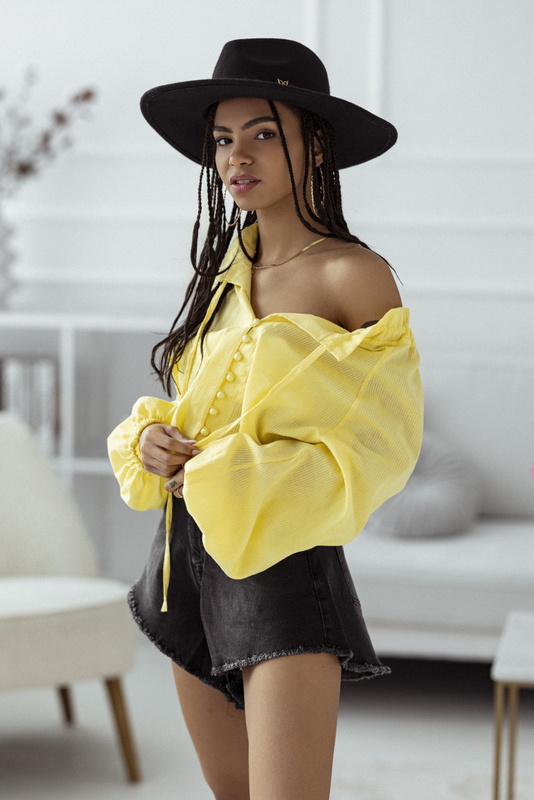 VERA denim shorts black