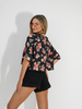 FLORA blouse black