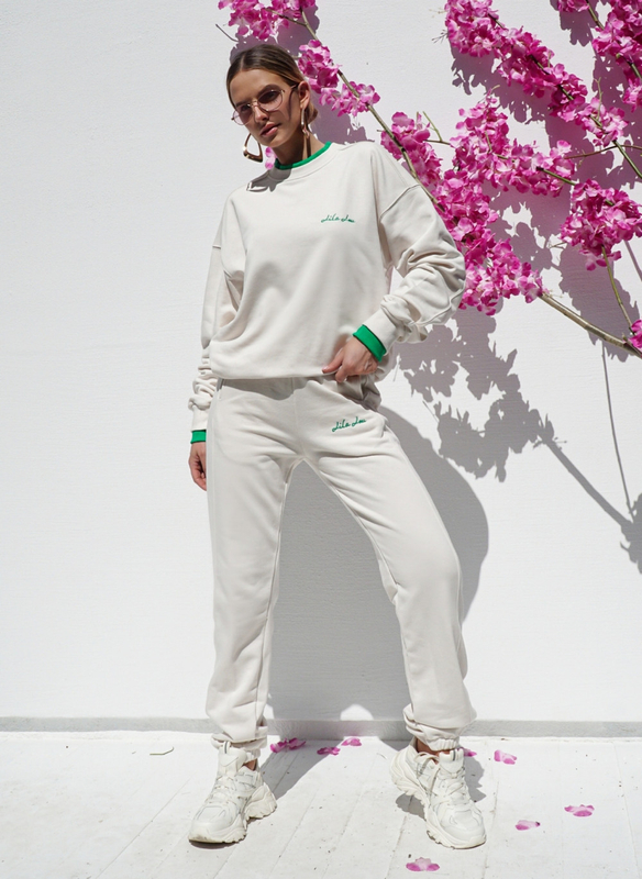 POLI tracksuit beige and green