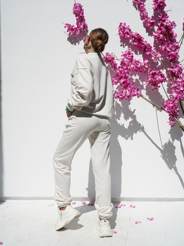 POLI tracksuit beige and purple