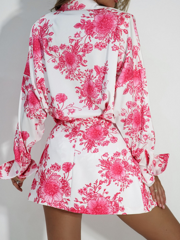 Skirt-shorts FOR YOU pink-white