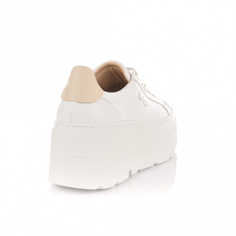 LILA LOU white sneakers with embellishment