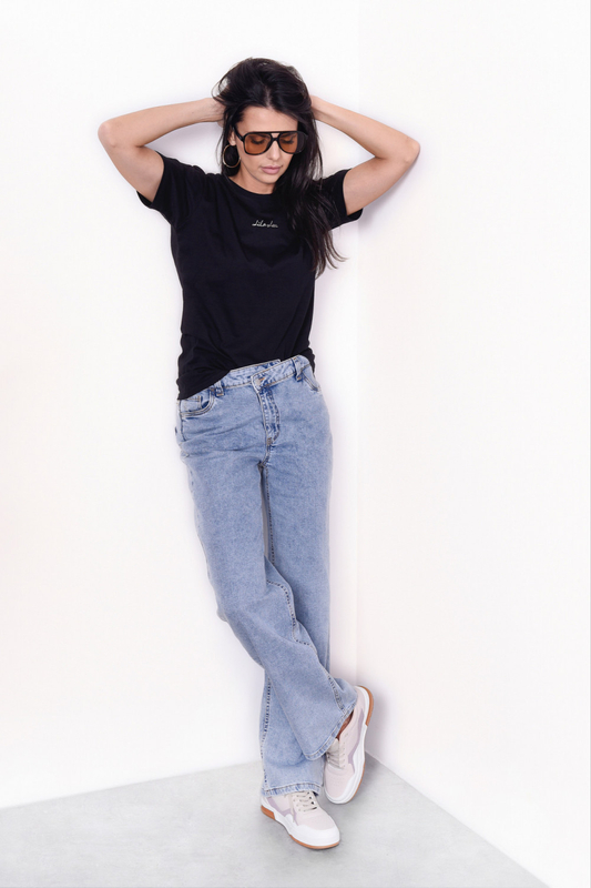 T-shirt LL black embroidery