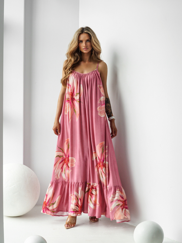 GYPSY pink floral dress