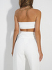 LILA LOU ribbon headband top white