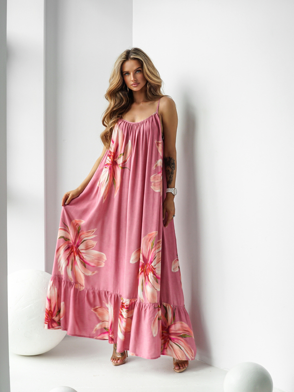 GYPSY pink floral dress