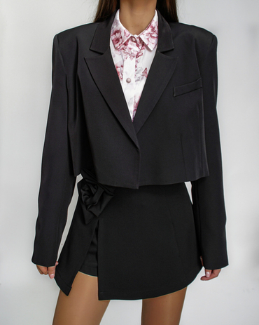 ROSE BLACK skirt-shorts