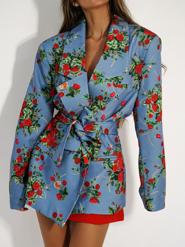 Jacket ABOUT YOU blue roses