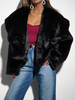 MARILYN fur coat black
