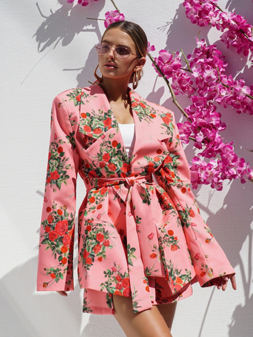 Jacket ABOUT YOU pink flowers