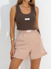 RUBY nude sweat shorts